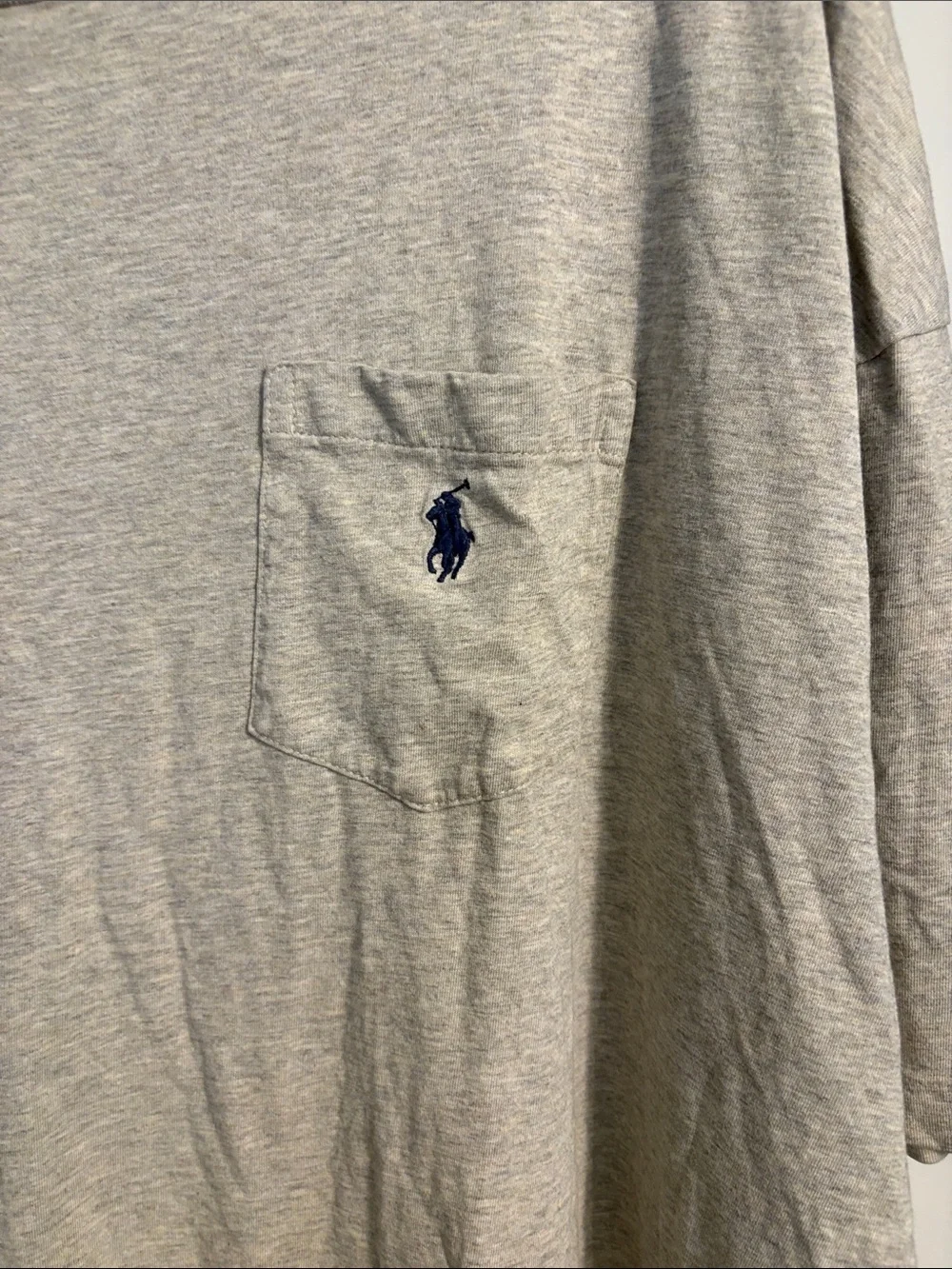 Polo by Ralph Lauren Light Gray Short-Sleeve Pocket Tee